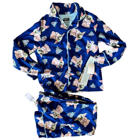 NWT Star Wars Baby Yoda Pajama Sleepwear Set size‎ XS 4/5 - Picture 1 of 5